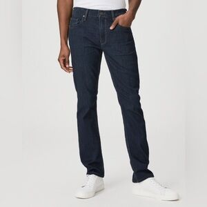 PAIGE Men's Slim Straight Jeans in Dark Indigo
